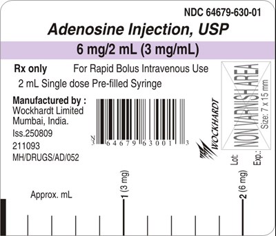 2 mL Syringe Label (Adenosine Injection Usp 2 mL Syringe Labels)